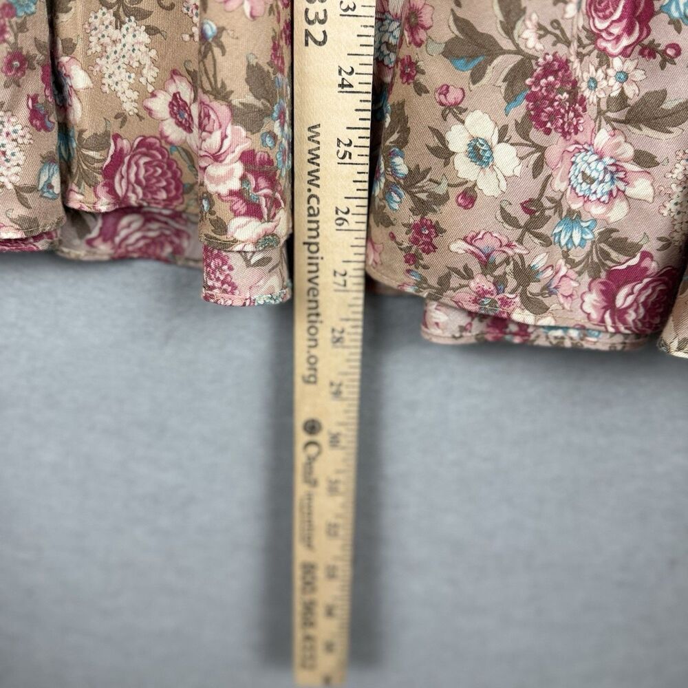 Vtg Sarah K Skirt 18 Floral Midi Boho Hippie Cottage 70s Grandmacore Romantic - Picture 5 of 6